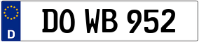 Truck License Plate